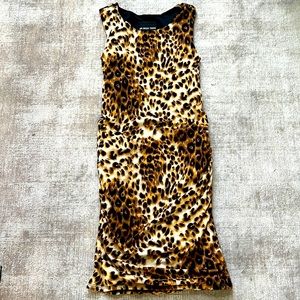 Un Deux Trois girls leopard dress size 14